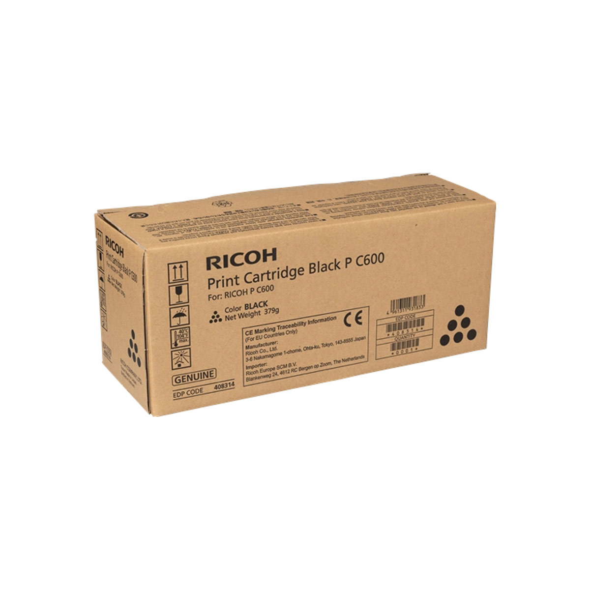 Toner Copier Ricoh P C600 Black - 15k Pgs
