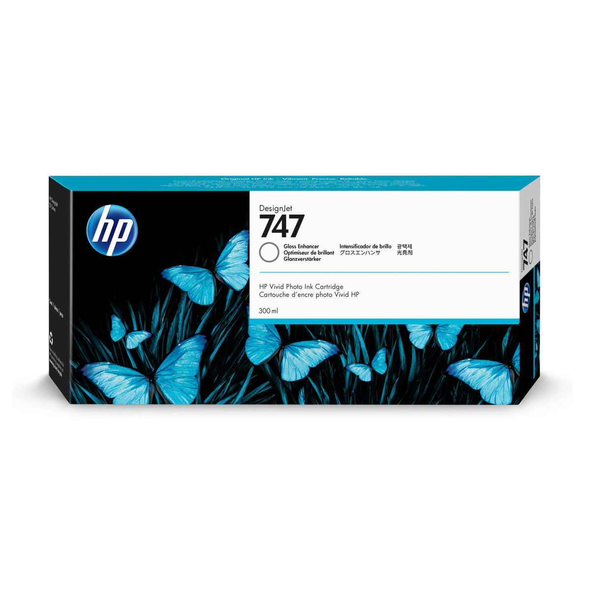 HP 747 300-ml Gloss Enhancer DesignJet Ink Cartridge