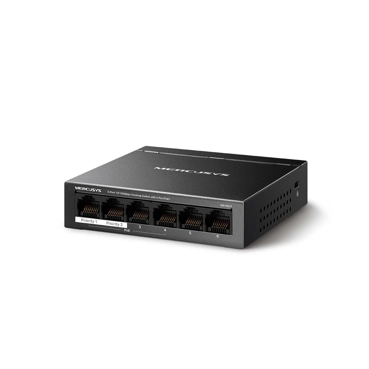 Mercusys MS106LP 6-Port 10 100 Mbps Desktop Switch with 4-Port PoE+