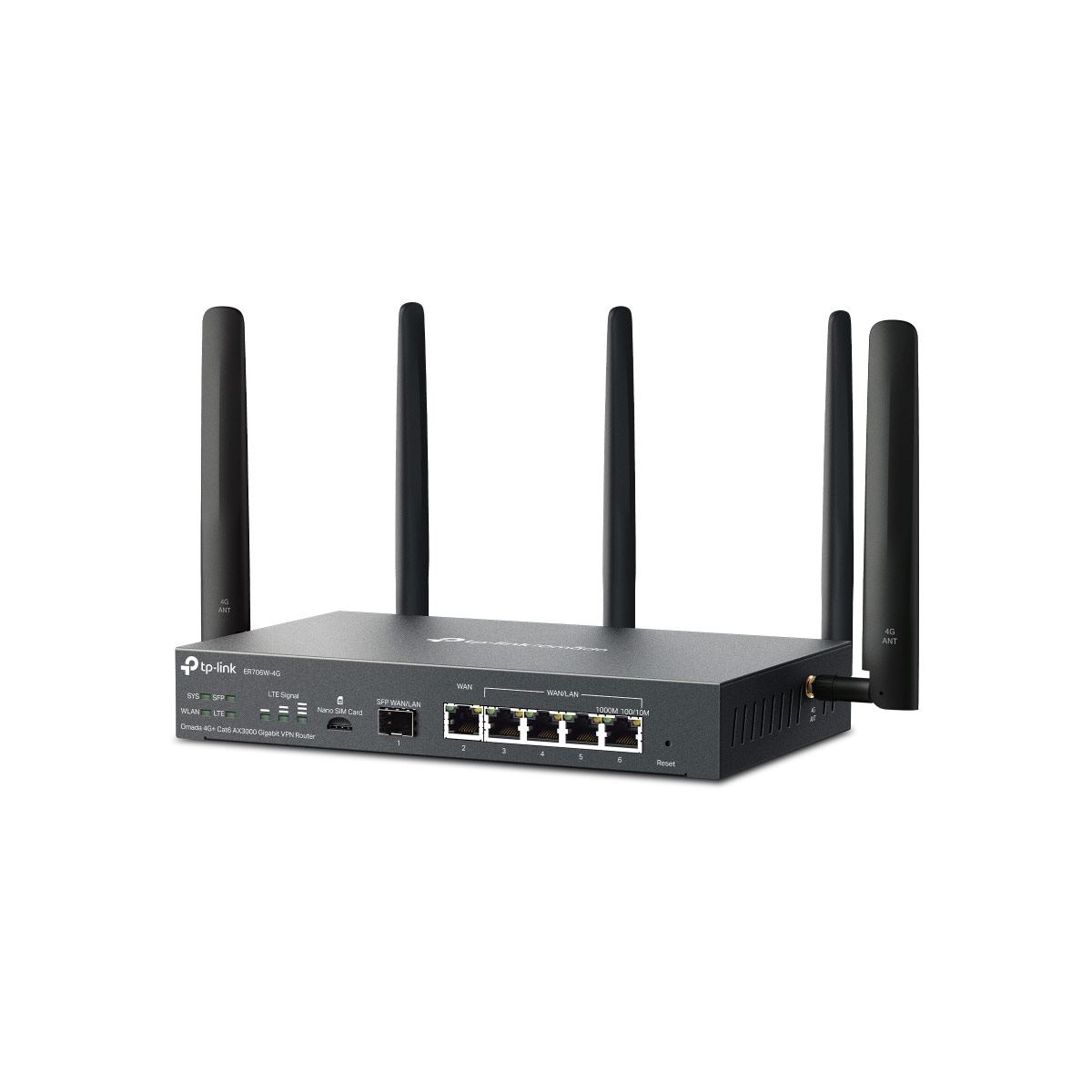 TP-Link ER706W-4G Omada 4G+ Cat6 AX3000 Gigabit VPN Router