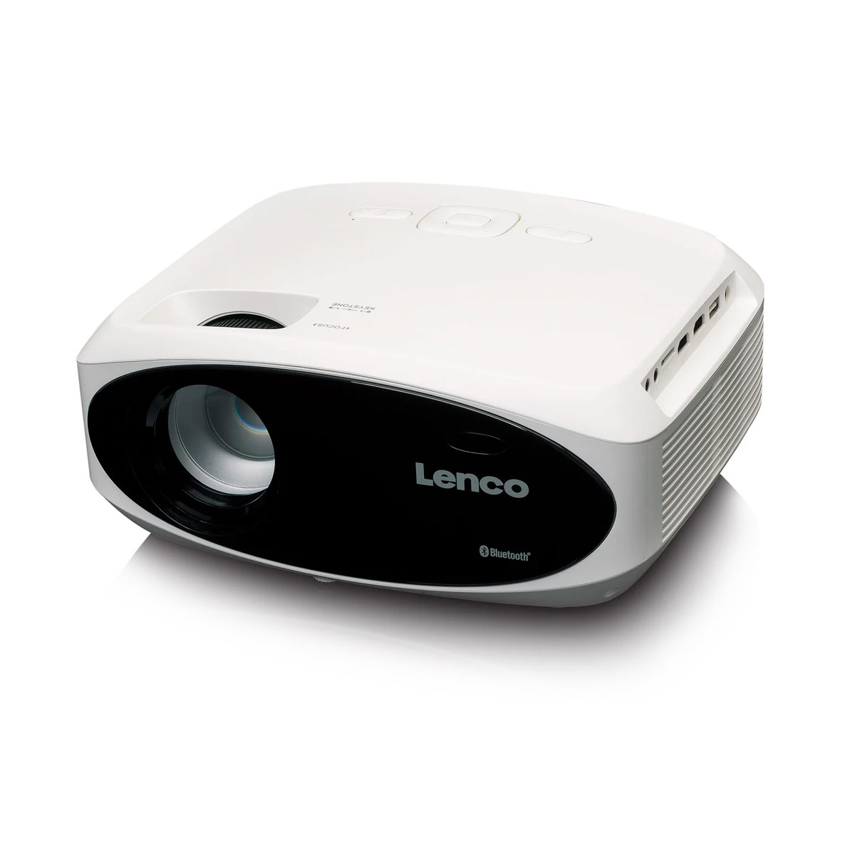 Lenco Projector Λάμπας LED με Ενσωματωμένα Ηχεία Λευκός - LPJ-900WH