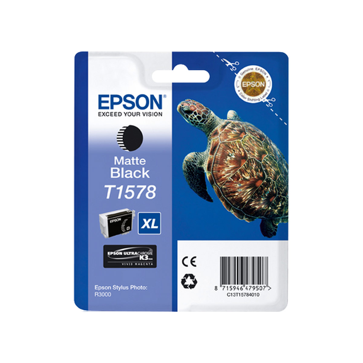 Ink Epson T15784N XL Matte Black with pigment ink