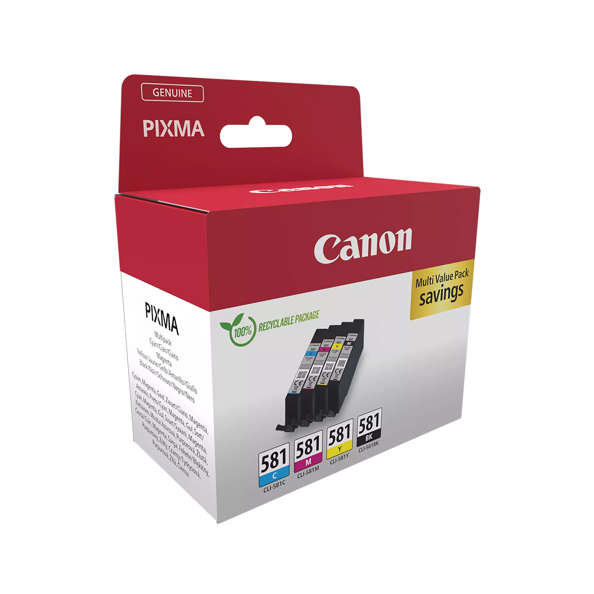 Canon Μελάνι Inkjet CLI-581 CMYK (2103C007)