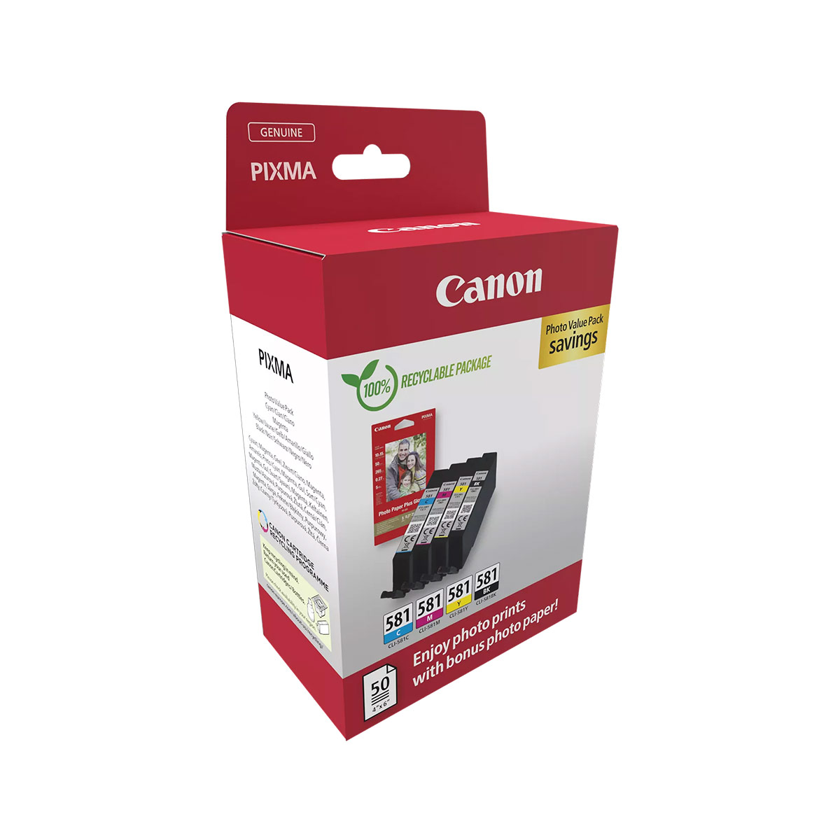 Canon Μελάνι Inkjet CLI-581 CMYK (2106C006)