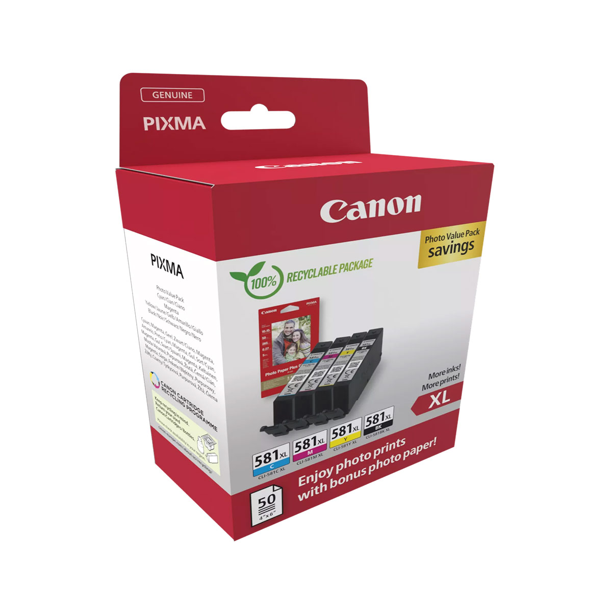 Canon Μελάνι Inkjet CLI-581XL CMYK