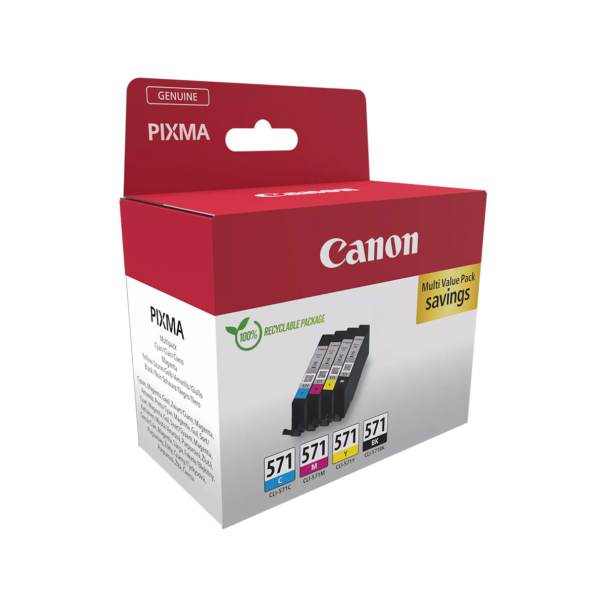Canon Μελάνι Inkjet CLI-571 CMYK Multipack