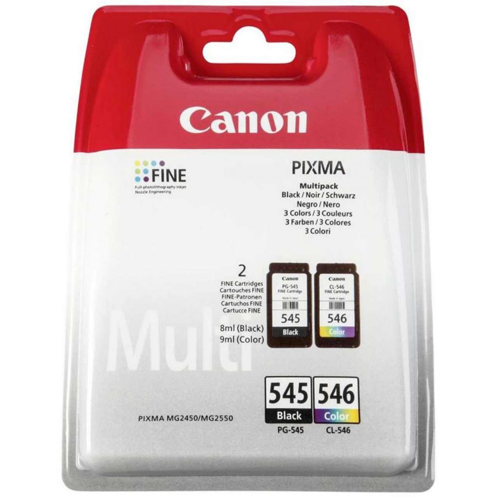 Ink Canon PG-545 CL-546 Multi Pack Black and Colour 8287B005