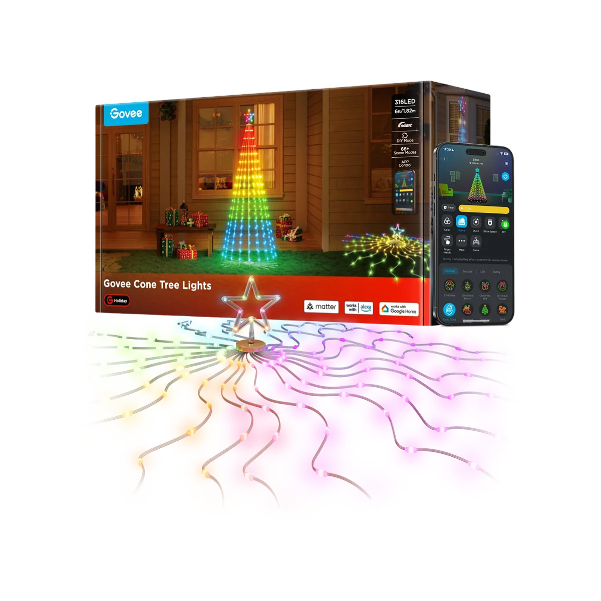 Govee Cone Tree Lights