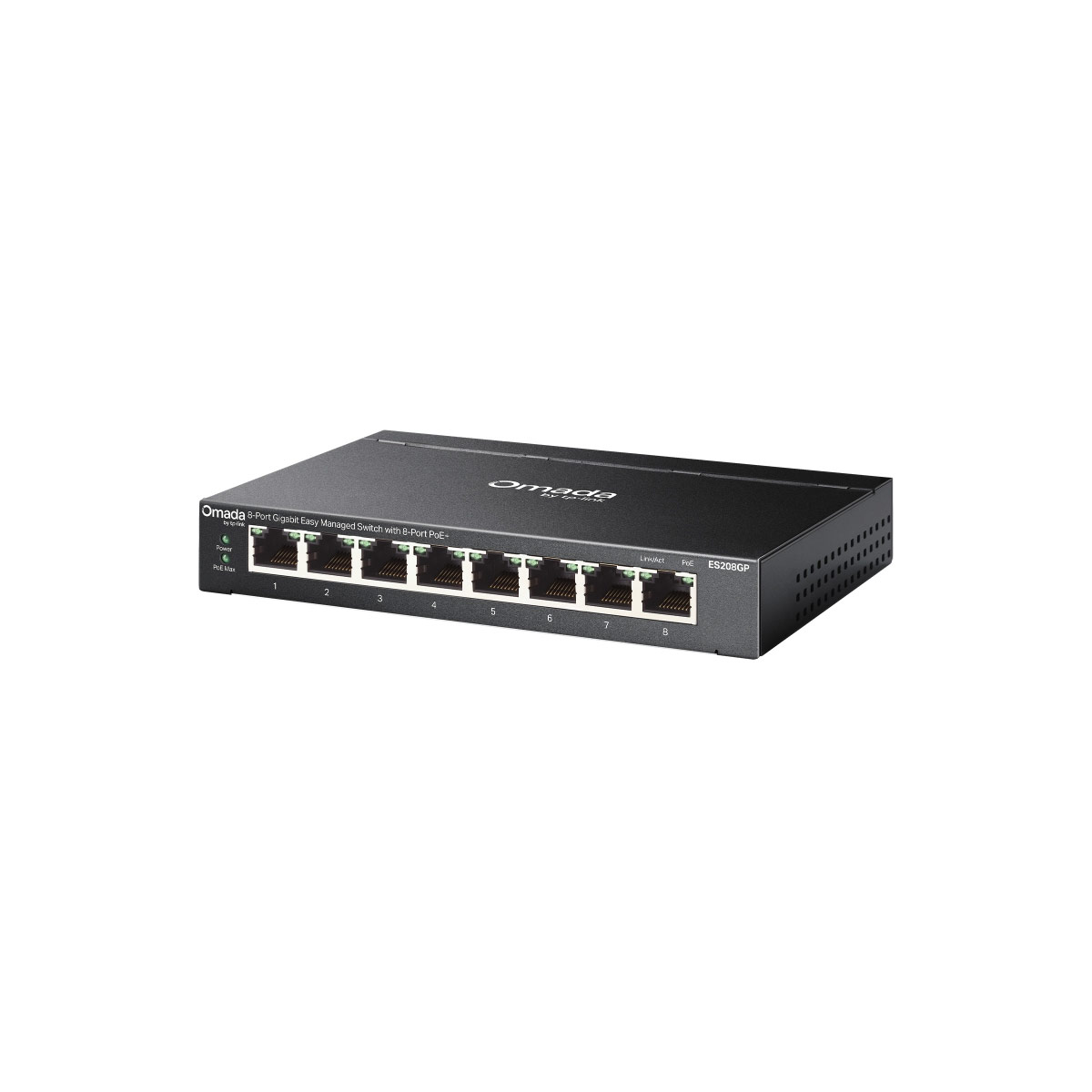 TP-Link Omada 8-Port Gigabit Easy Managed Switch with 8-Port PoE+ - ES208GP