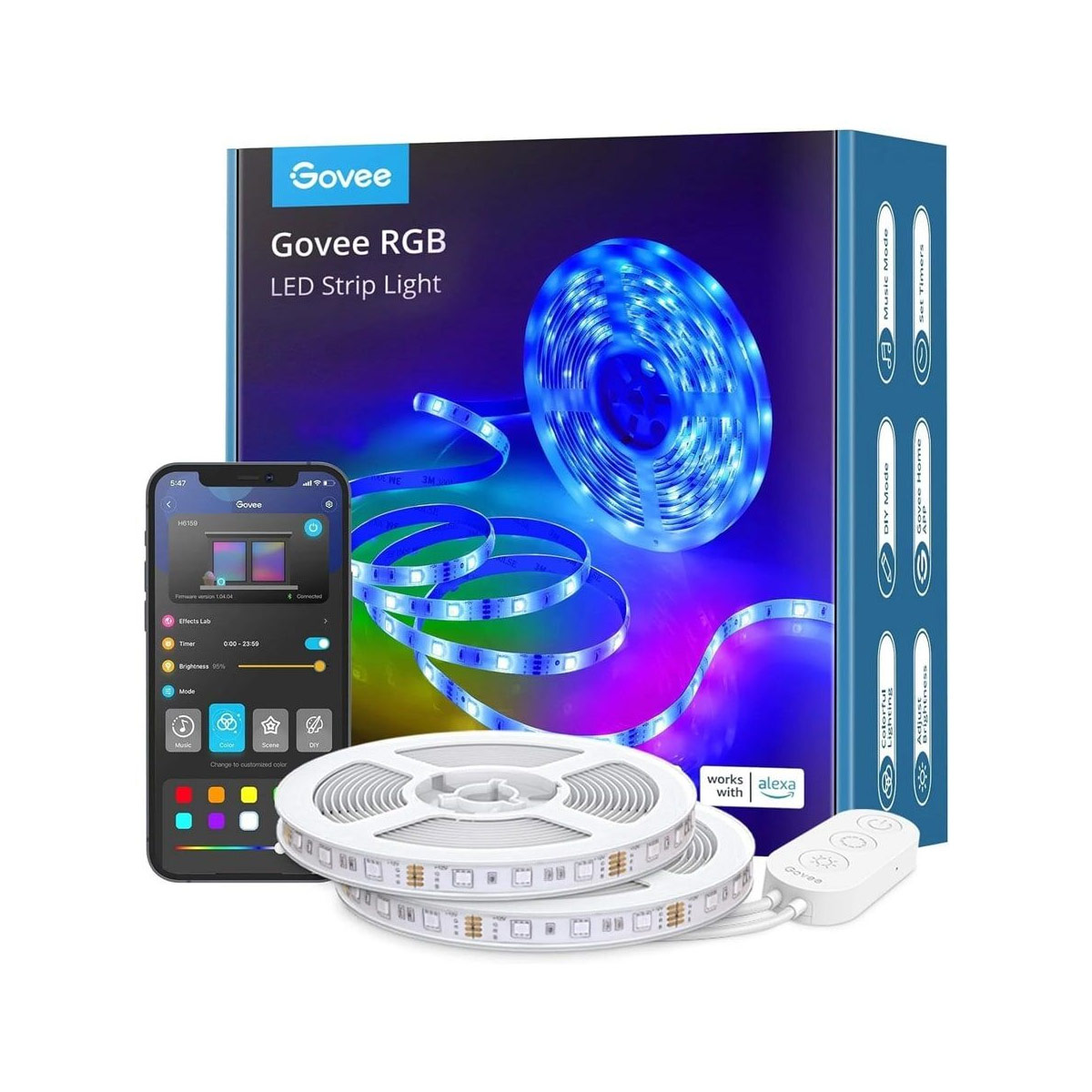 Govee RGB LED Strip Lights - 2x5M