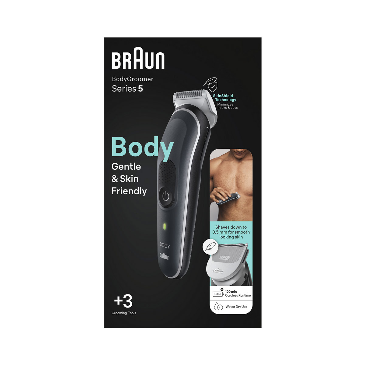 Braun Shaver 417187 , Series 5 BodyGroomer Gray