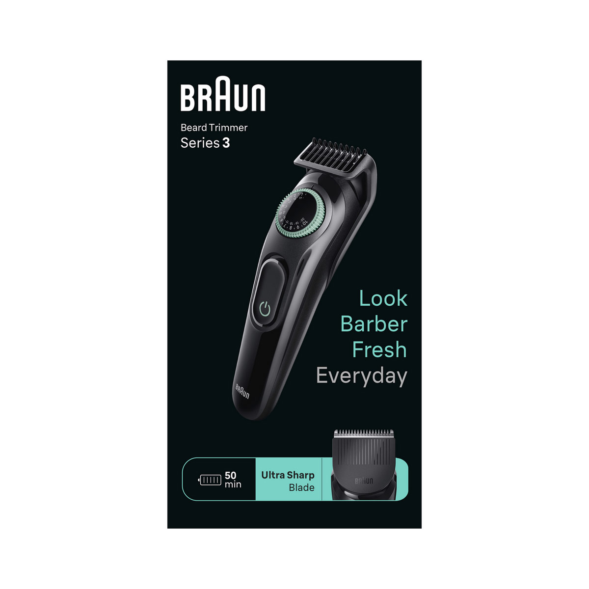 Braun Shaver 80708180 , Series 3 BeardTrimmer Black
