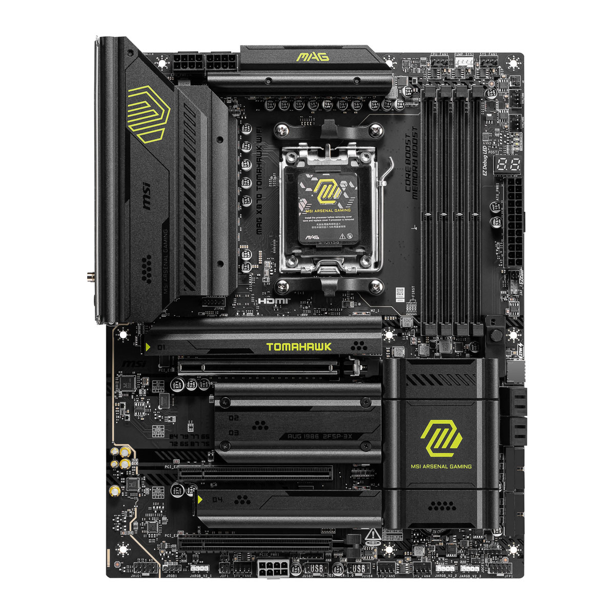 MSI Motherboard 7E51-001R ,  MAG X870 Tomahawk WiFi Black