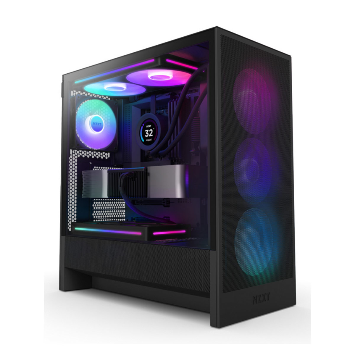 NZXT PC housing CC-H52FB-R1 ,  H5 Flow RGB Black