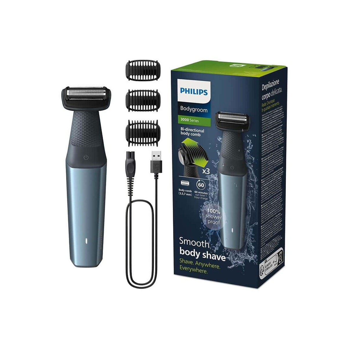 Philips Shaver BG3027, 05 ,  Bodygroom 3000 Series Blue