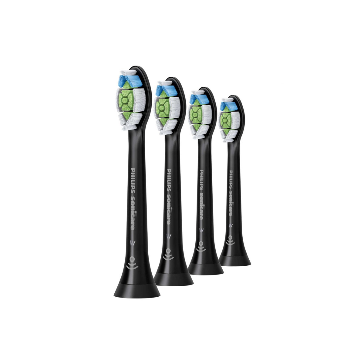 Philips Sonic toothbrush head HX6064, 11 ,  W24BK 4-Pack Black