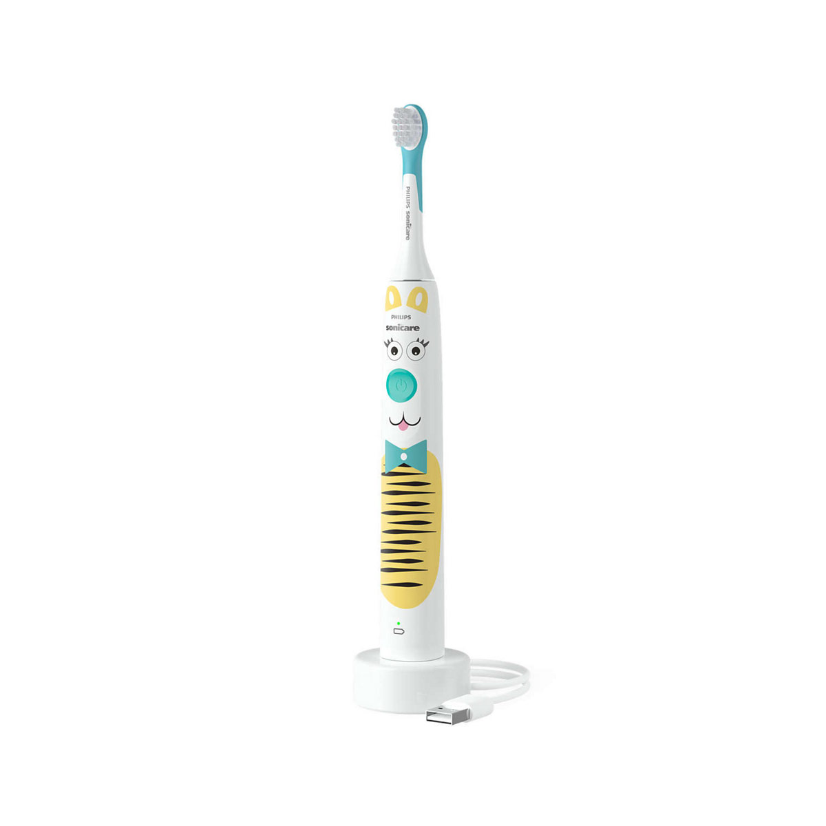 Philips Toothbrush HX3601, 01 ,  For Kids Design a Pet Edition White