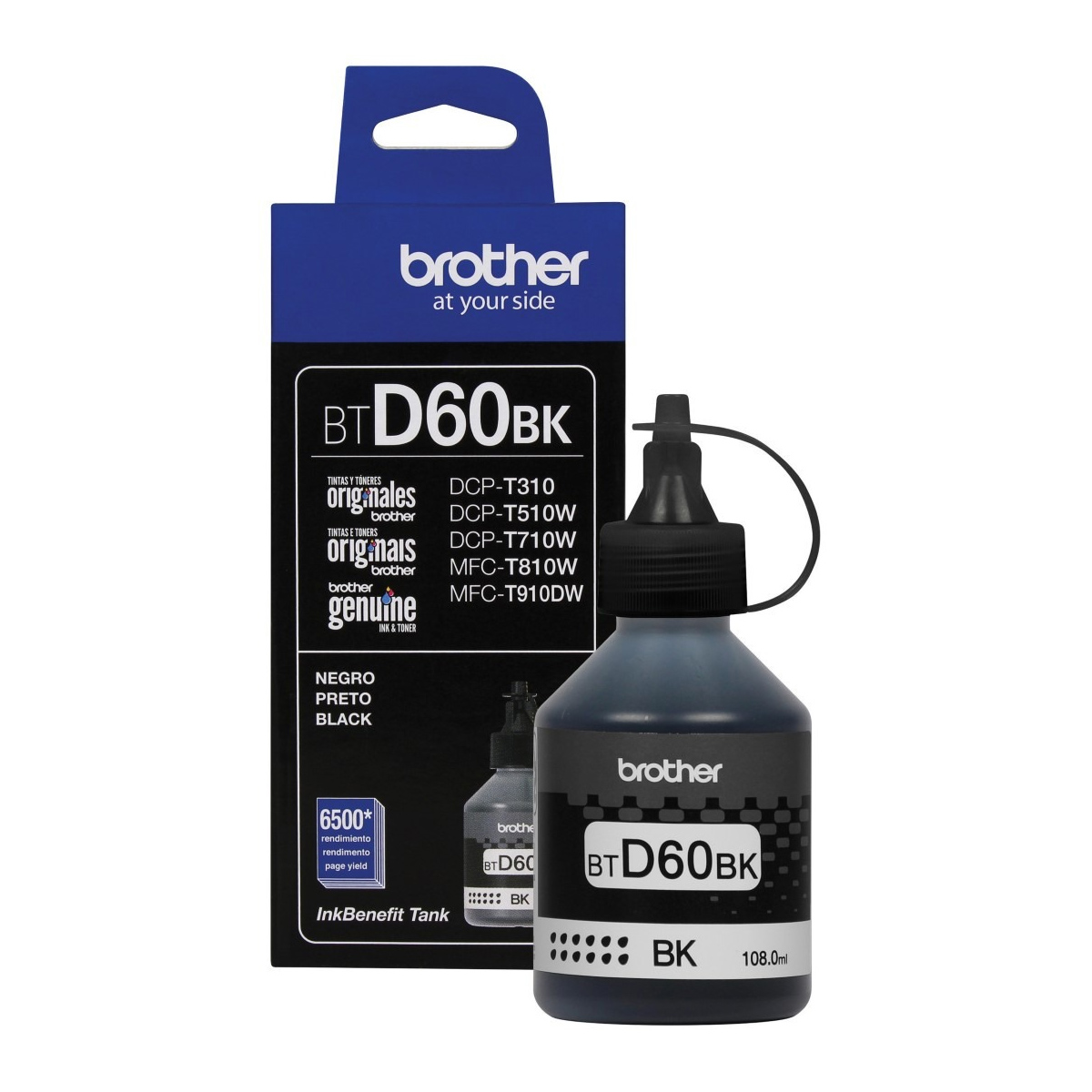 BROTHER BTD60BK Ink Black 6.5K Pgs