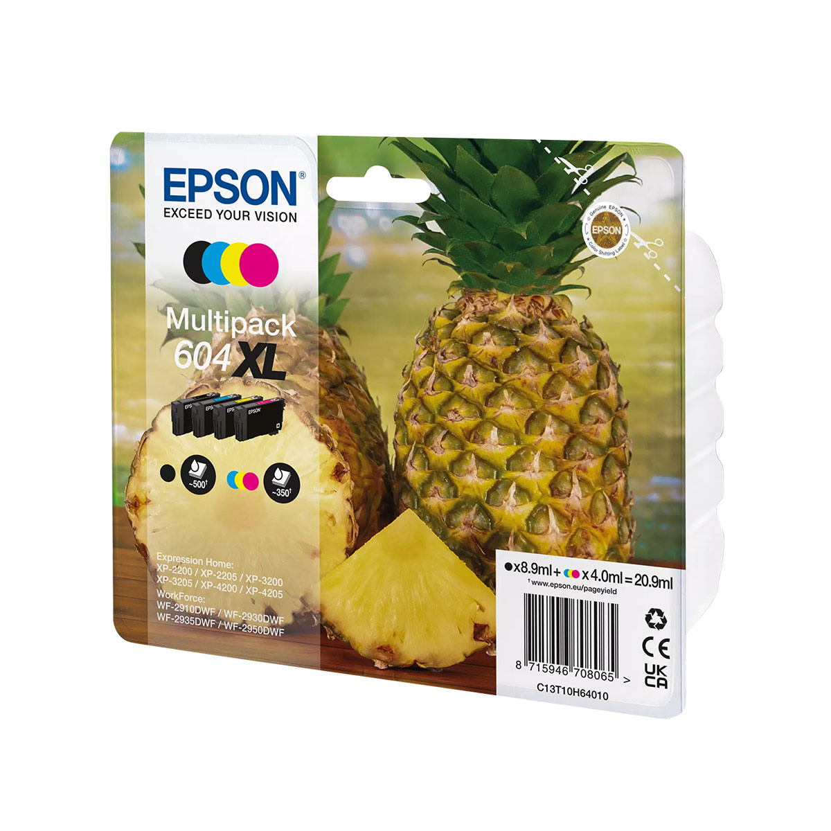 Ink DURABrite Ultra Epson T10H640 C13T10H640 Black 8.9ml Cyan Magenta Yellow 4.0 ml