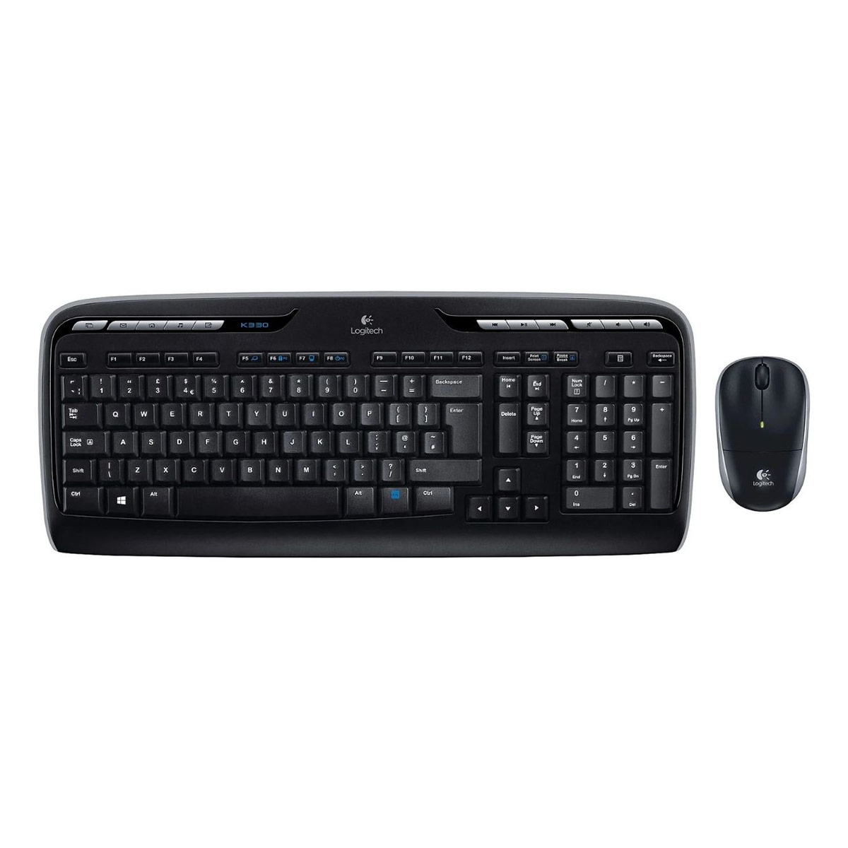 Logitech Mouse and keyboard set 920-003989  MK330 Black