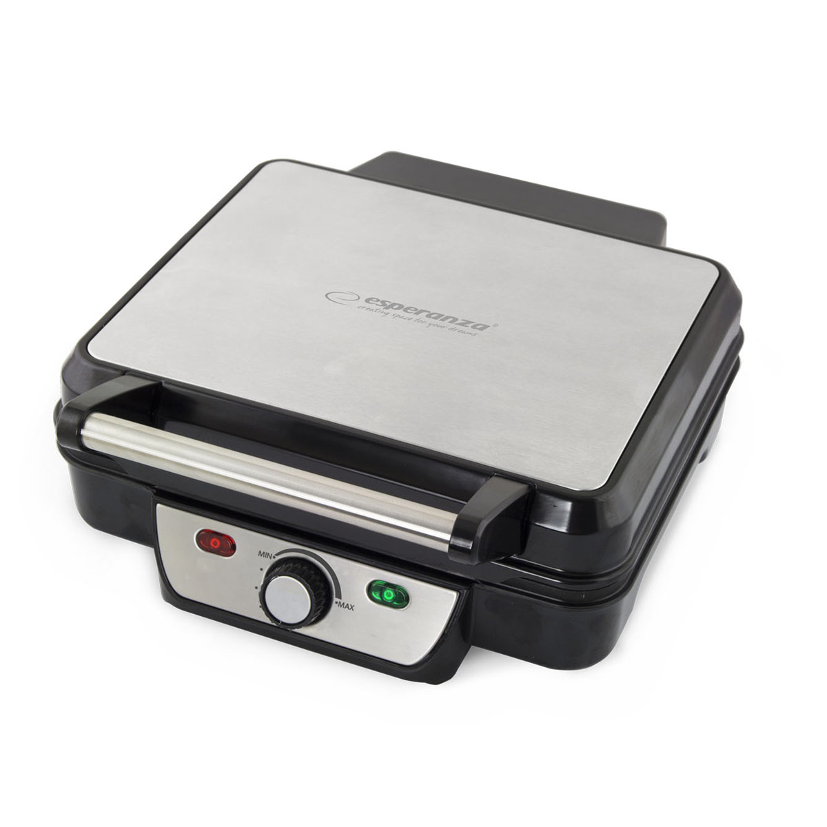 Esperanza Provolone Τοστιέρα Γκριλιέρα 2000W Inox με Επιφάνεια 28.5x23.5cm EKG007