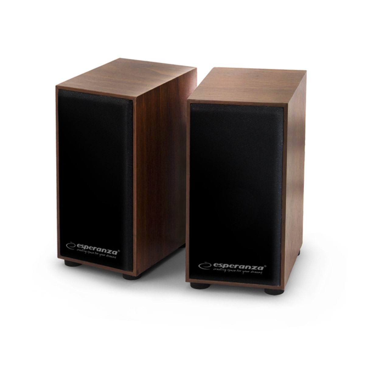 Esperanza 2.0 FOLK speaker set 2.0 channels 6 W Wood (EP122)