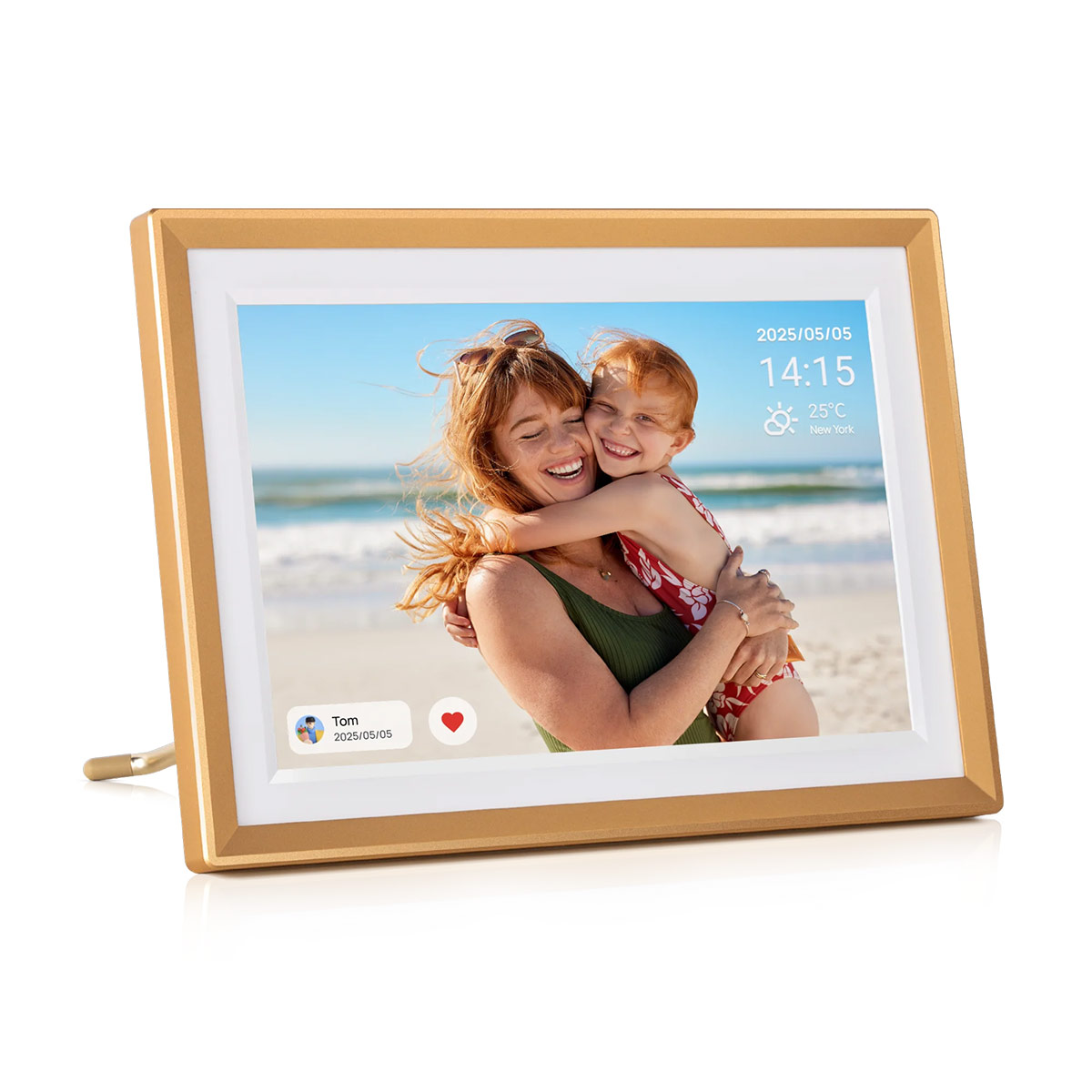 Arzopa D10 Champagne Gold, 10.1″ Digital Photo Frame